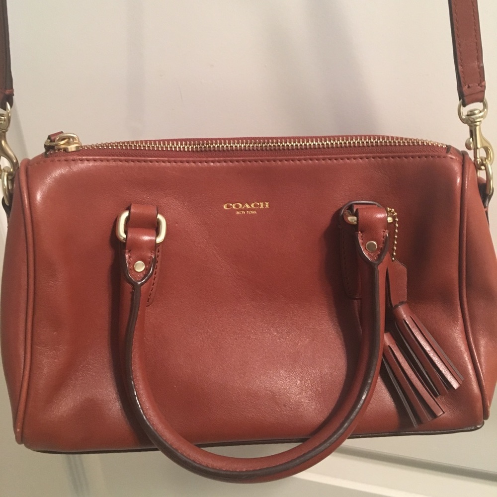 Coach leather crossbody bag